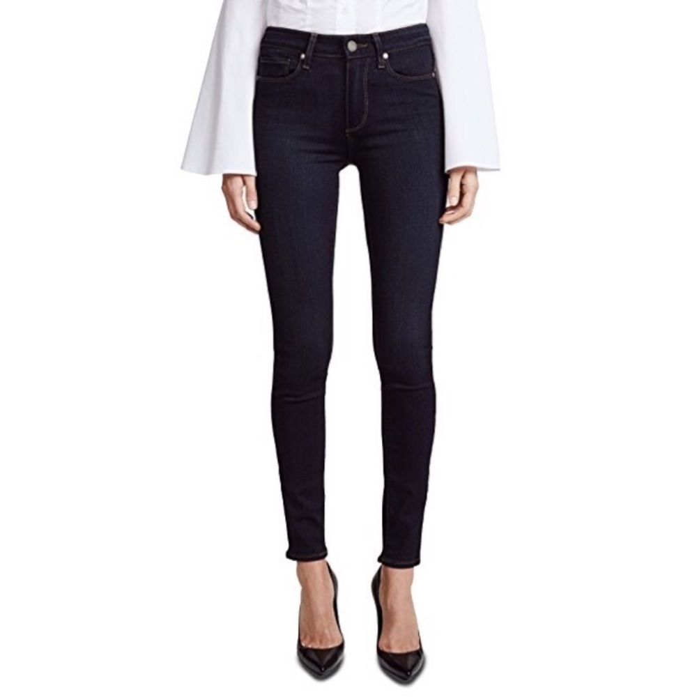 Paige indigo wash skinny jean, size 26